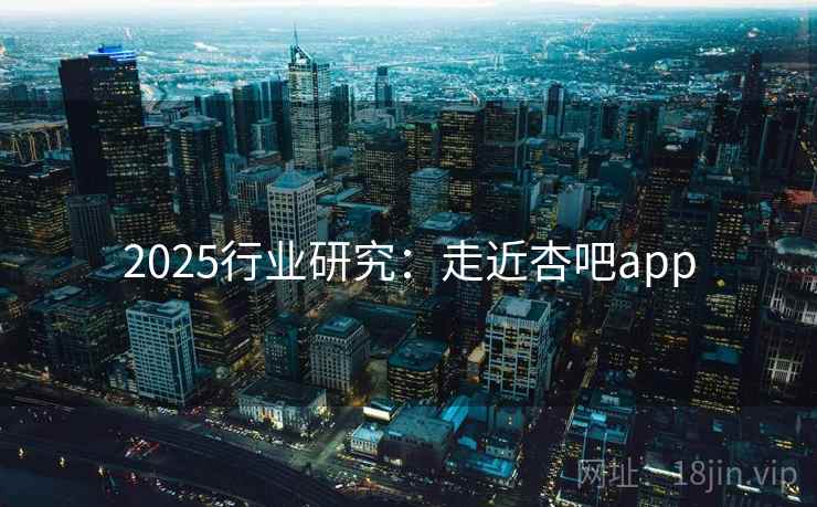 2025行业研究：走近杏吧app  第1张