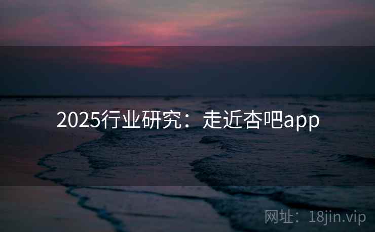 2025行业研究：走近杏吧app  第2张