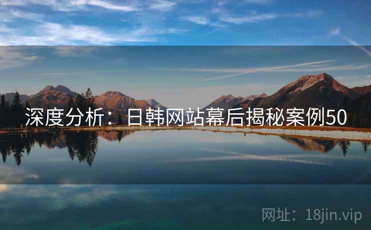 深度分析：日韩网站幕后揭秘案例50  第2张