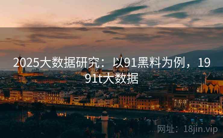 2025大数据研究：以91黑料为例，1991t大数据  第1张