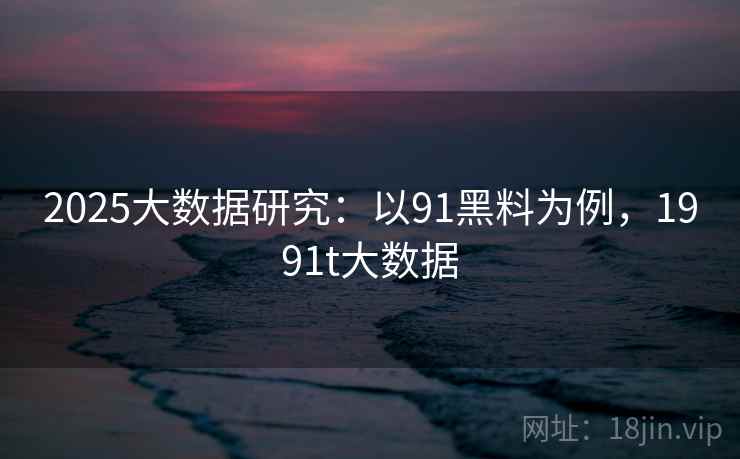 2025大数据研究：以91黑料为例，1991t大数据  第2张
