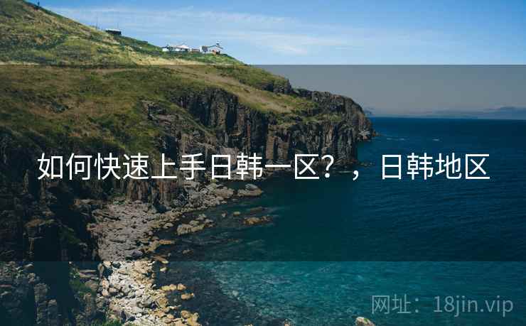 如何快速上手日韩一区？，日韩地区  第1张