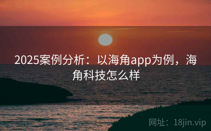 2025案例分析：以海角app为例，海角科技怎么样  第1张