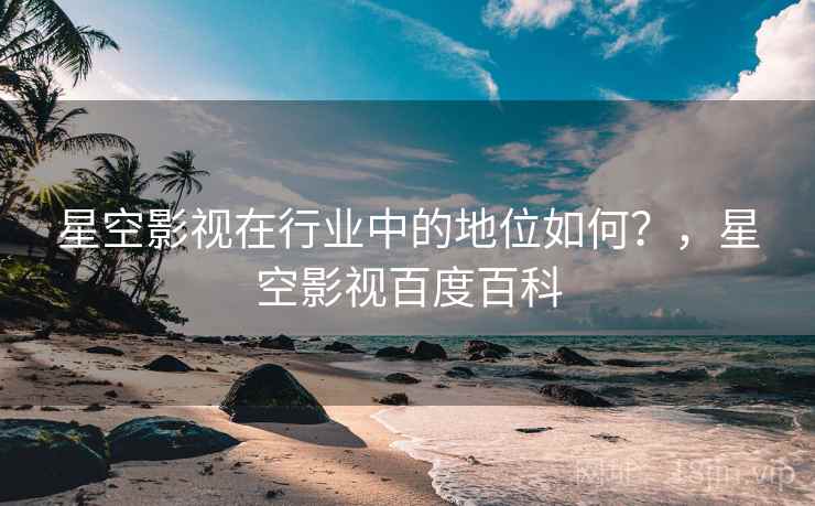 星空影视在行业中的地位如何？，星空影视百度百科  第2张