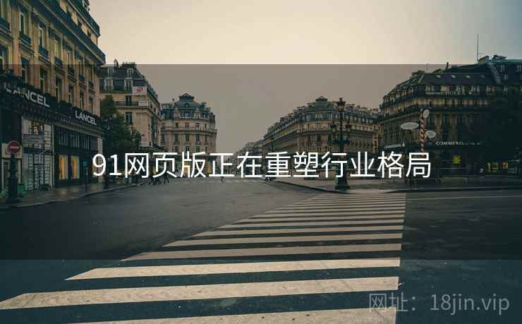 91网页版正在重塑行业格局  第1张