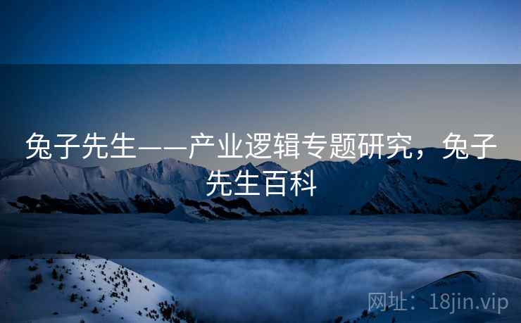 兔子先生——产业逻辑专题研究，兔子先生百科  第2张